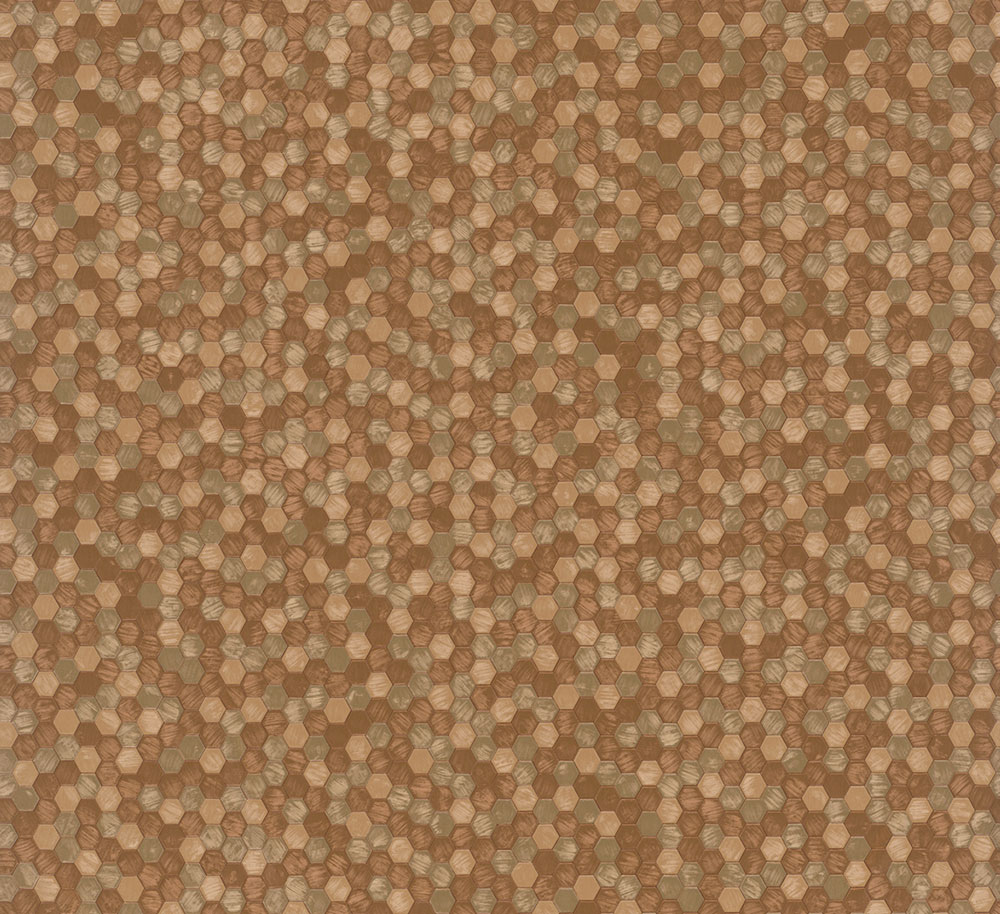 Tapete, Gold-Kupfer, Hexagone, 35818, Papis Loveday Fashion Icon, Marburg