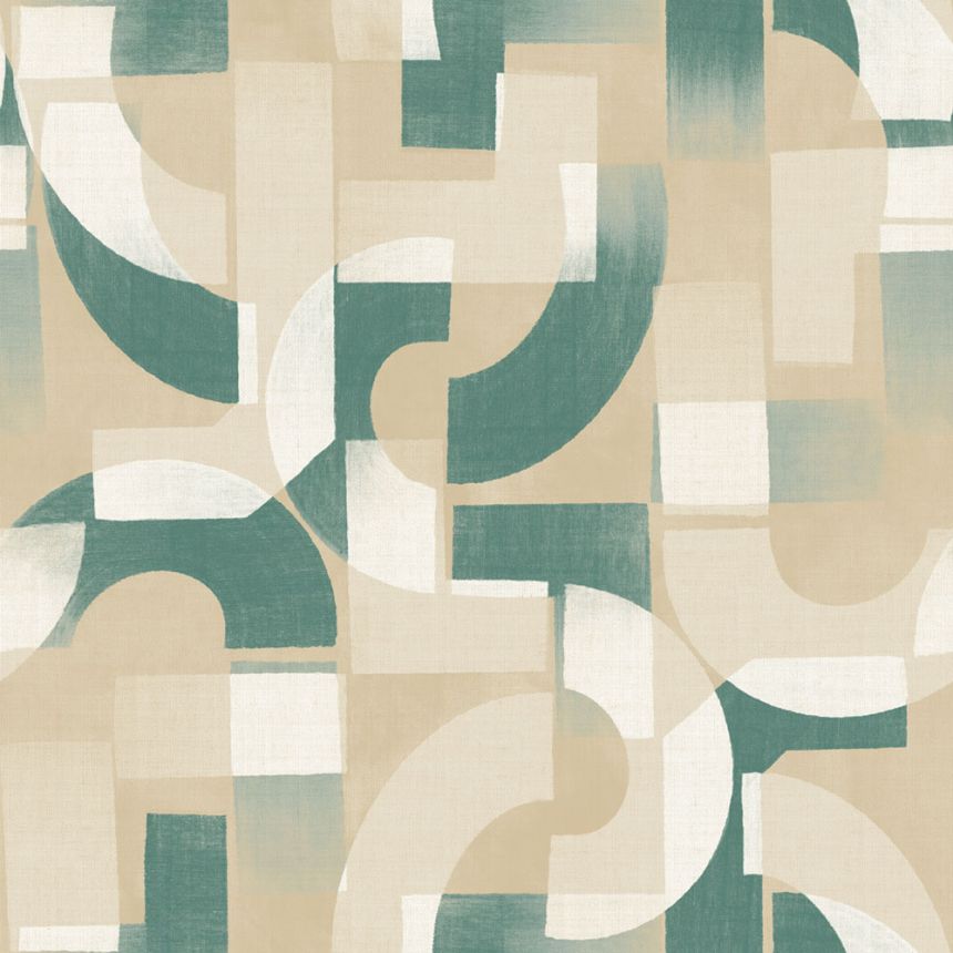 Grafiktapete, grün-beige, A76001, Vavex 2027