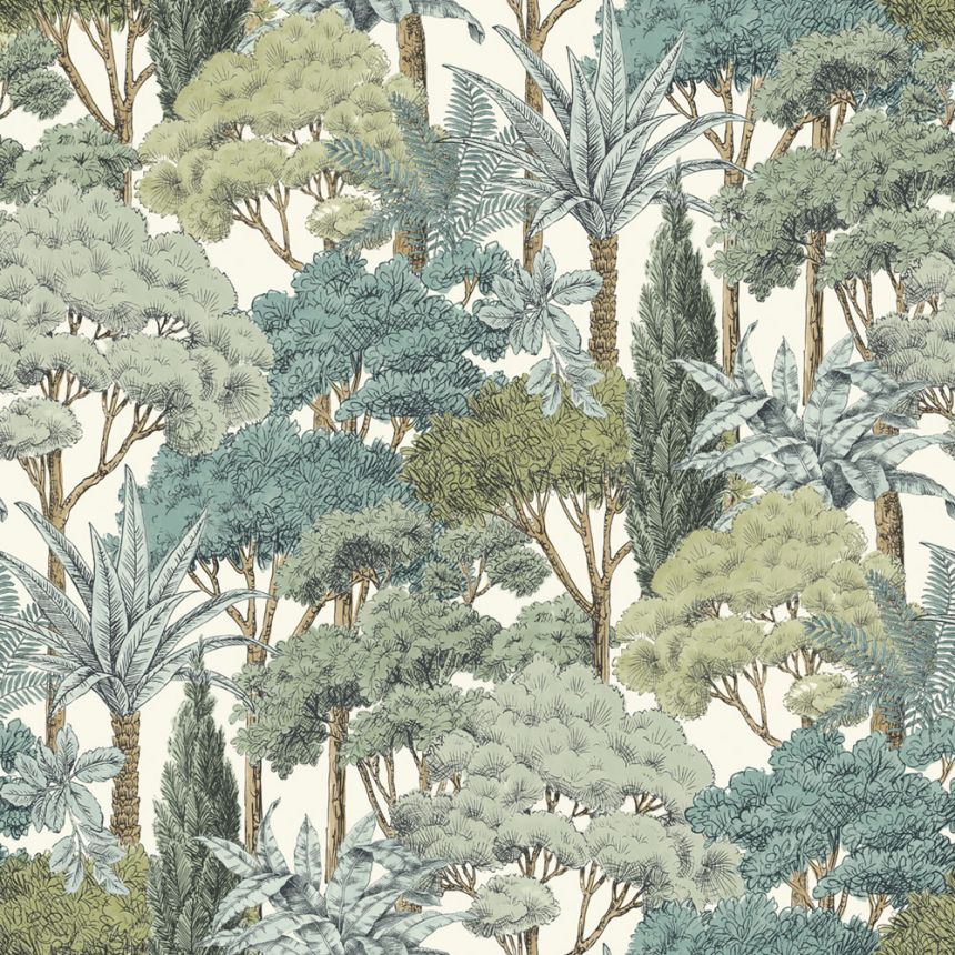 Tapete, grün-braun, Bäume, A76302, Vavex 2027