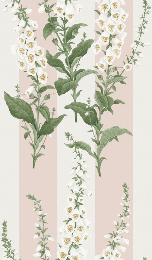Tapete, rosa, Blumen, Streifen, 130310, Concerto, Graham Brown Premium