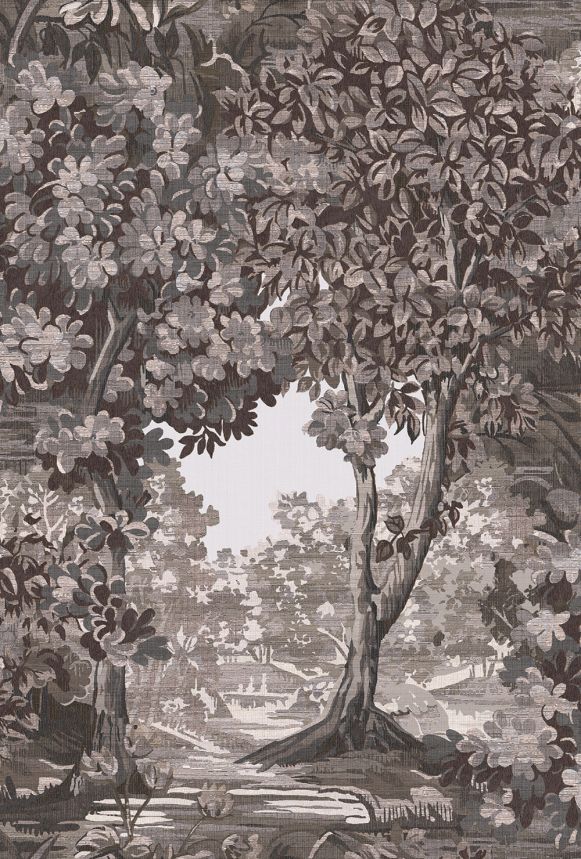 Tapete, braun-grau, Bäume, 127903, Arboretum, Graham Brown Premium