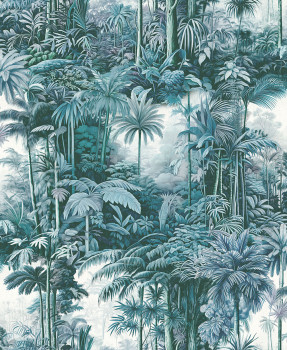 Tapete, blau, Palmen, Dschungel, 127915, Arboretum, Graham Brown Premium
