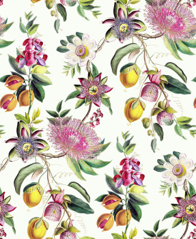 Tapete, weiß, Blumen, Passionsblume, 127919, Arboretum, Graham Brown Premium