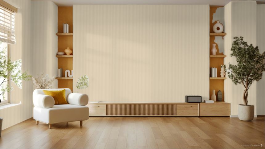 Luxustapete, Beige, Streifeneffekt, Z16715, Murella 100, Zambaiti Parati