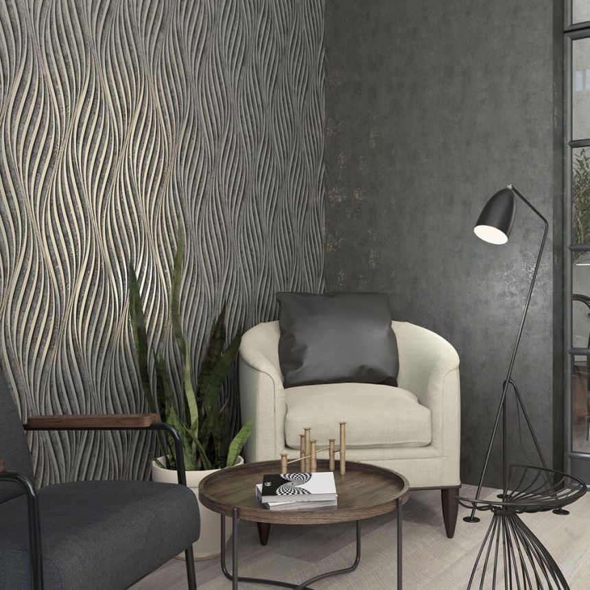 Tapete, Beige, Grafisches Muster, 34616, Terra, Marburg