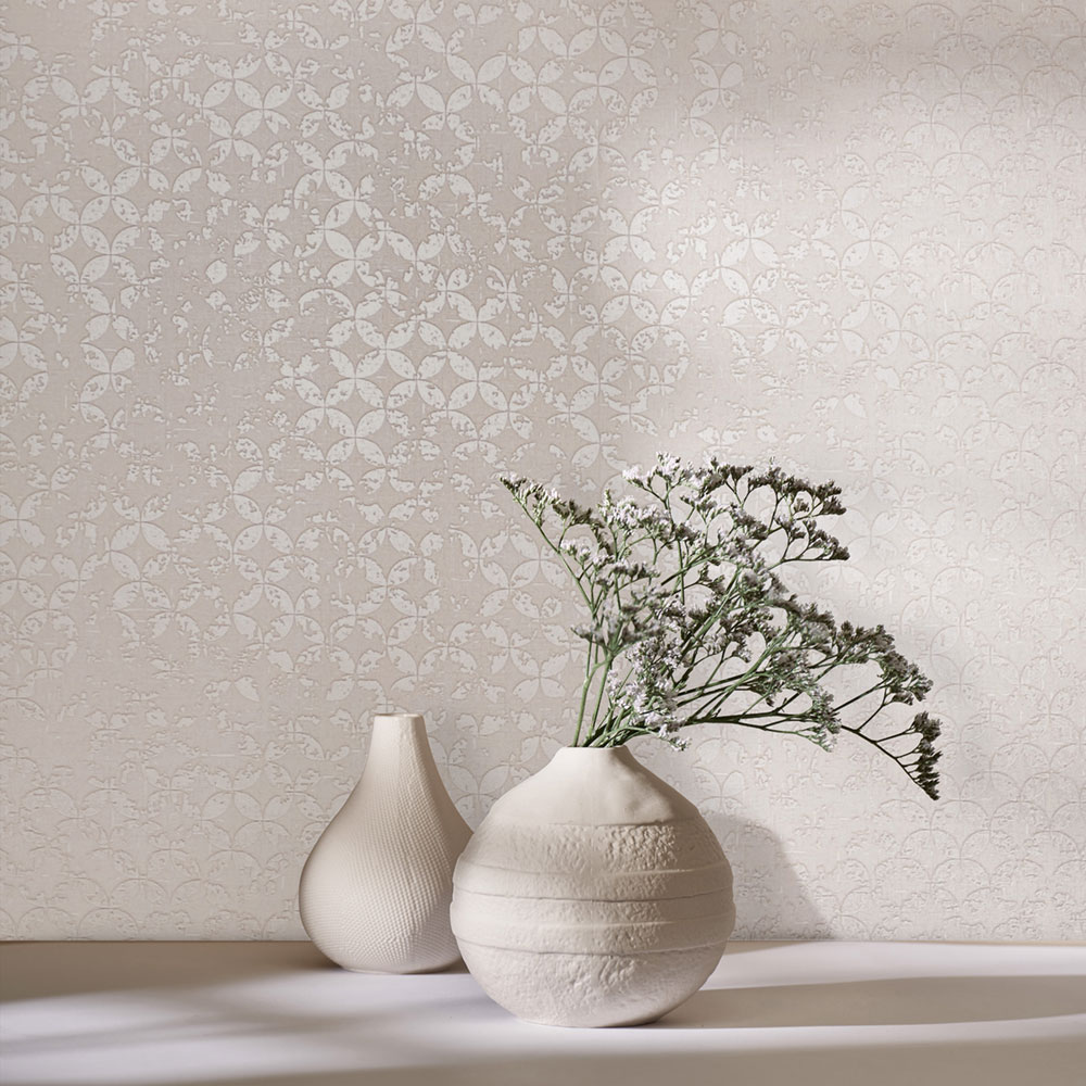 Tapete, beige, geometrisches Vintage-Muster, 35122, City Romance, Marburg