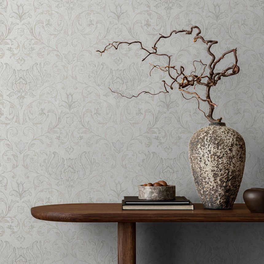 Tapete, grau-beige, Ornamente, 35148, City Romance, Marburg