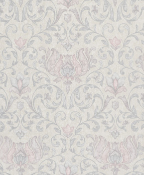 Tapete, grau-beige, rosa, Ornamente, 35150, City Romance, Marburg