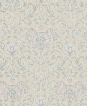 Tapete, beige-grün, rosa, Ornamente, 35151, City Romance, Marburg