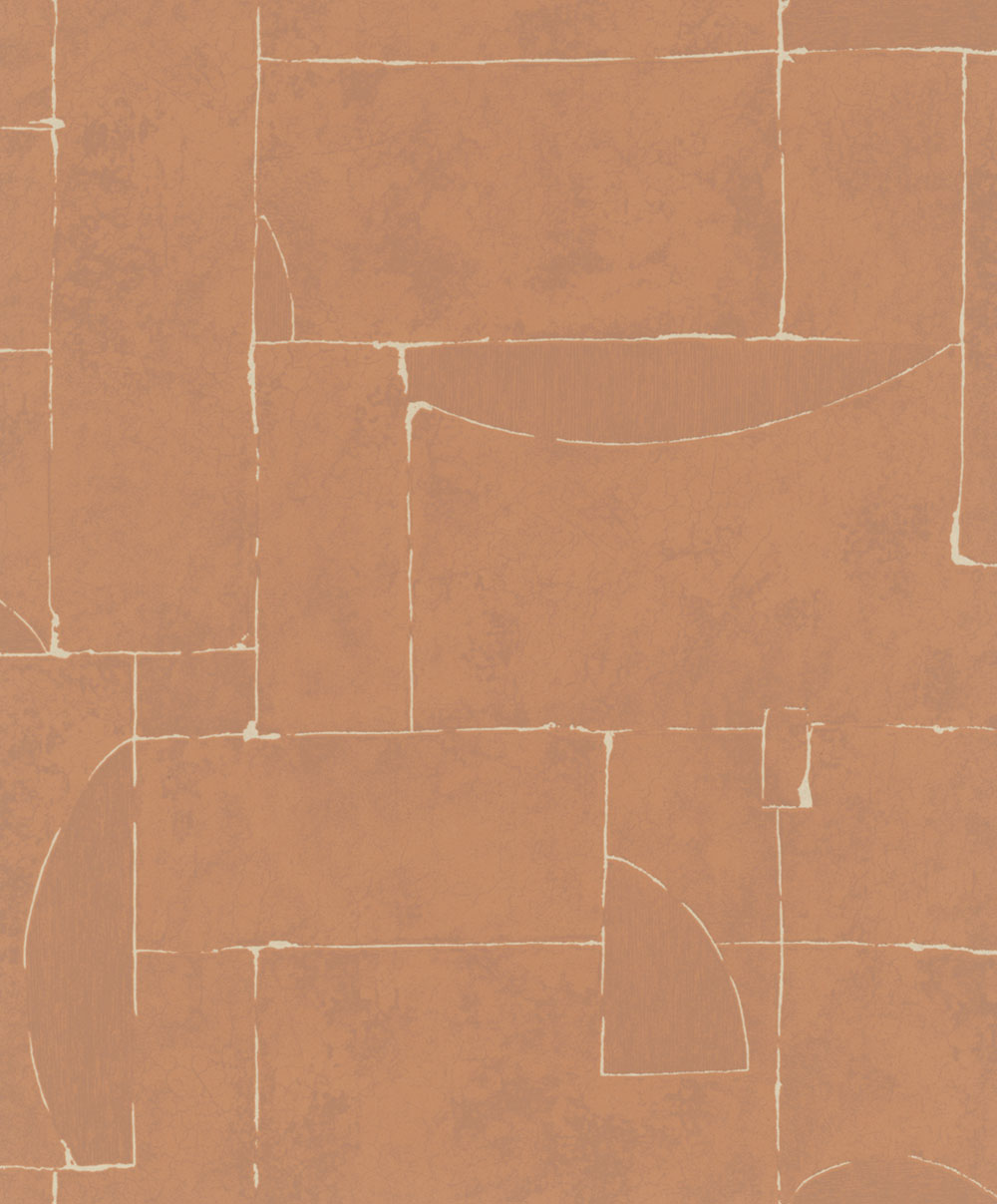 Tapete, Braun-Rot, Grafisches Muster, 34605, Terra, Marburg