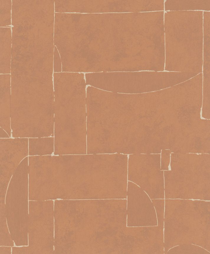 Tapete, Braun-Rot, Grafisches Muster, 34605, Terra, Marburg