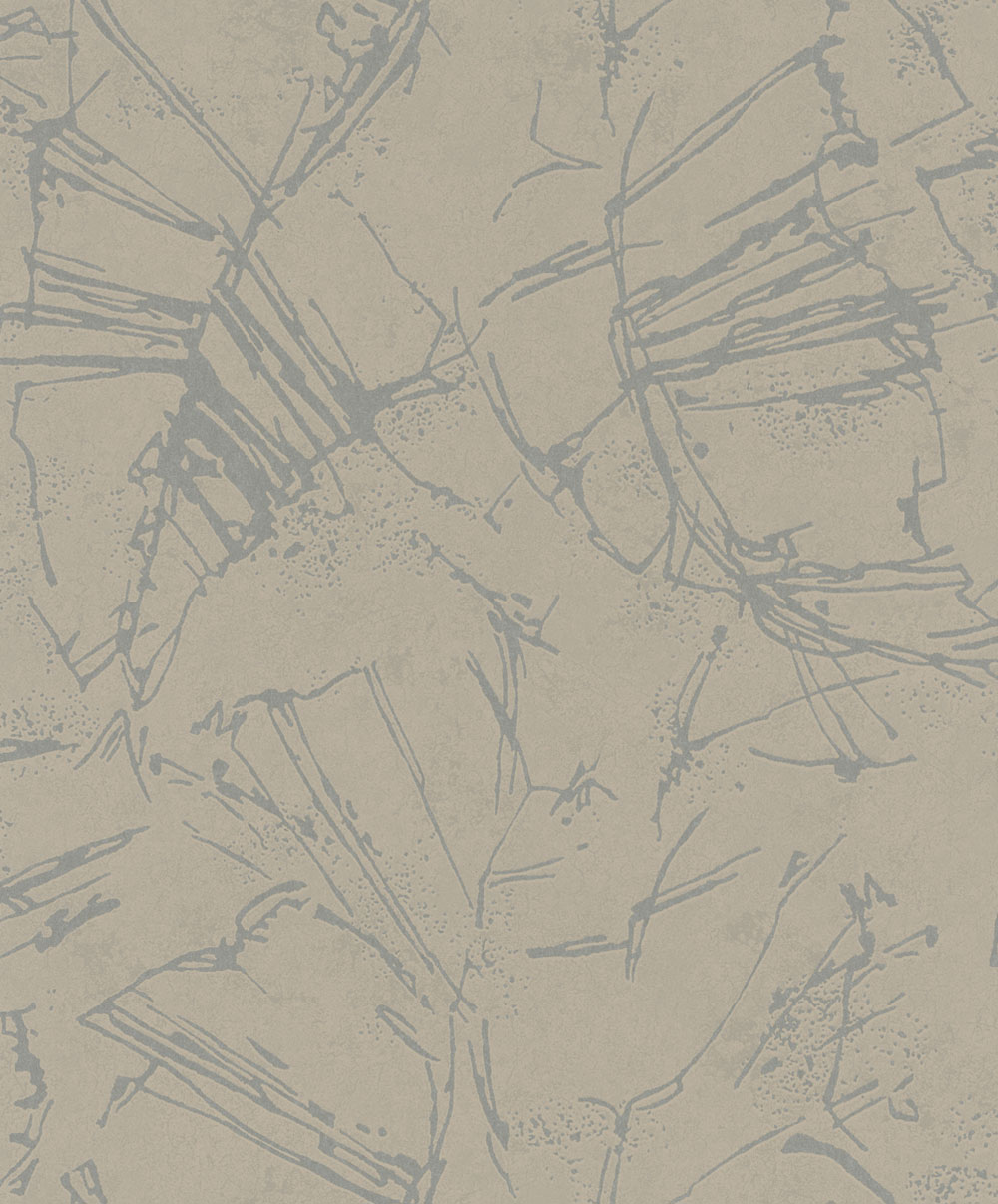 Tapete, Grau-Braun, Grafisches Muster, 34614, Terra, Marburg
