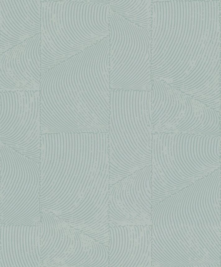 Tapete, Grau-Grün, Grafisches 3D-Muster, 34645, Terra, Marburg