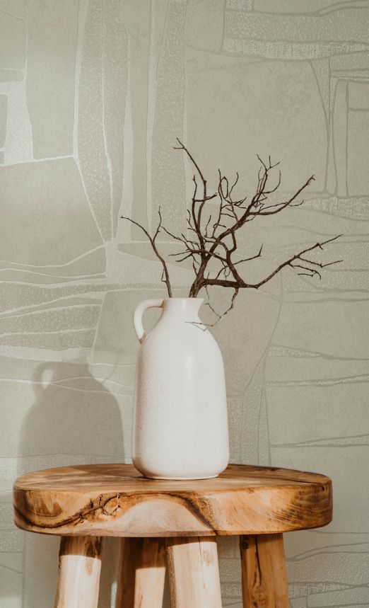 Tapete, Creme-Beige, Steinoptik, 34646, Terra, Marburg