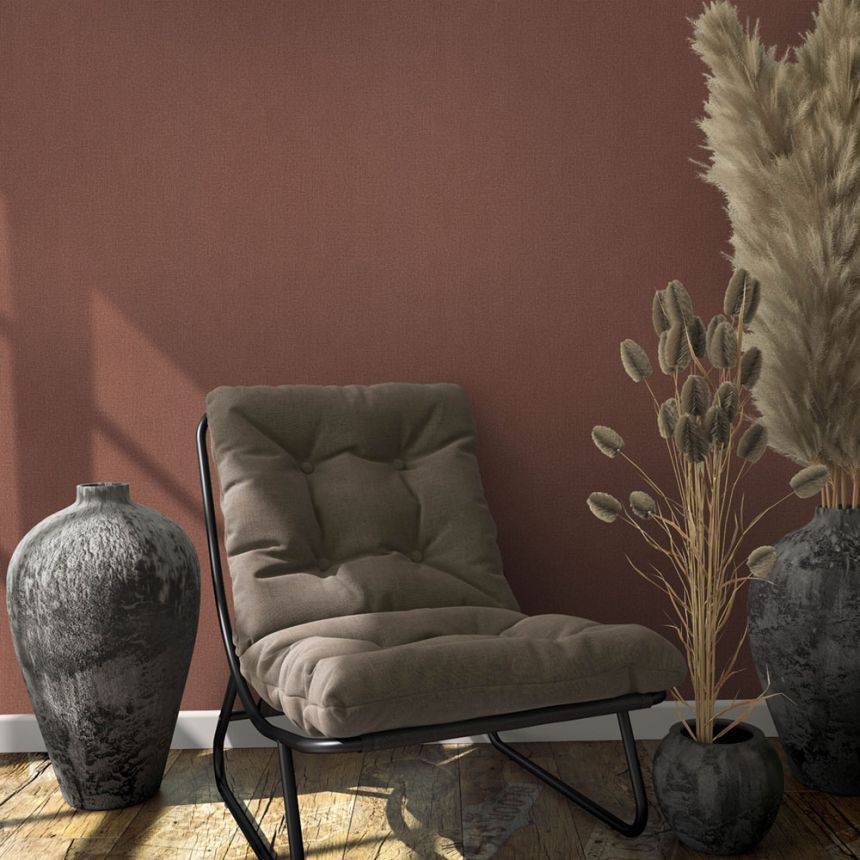 Tapete, Rot, Textiloptik, 34179, Loft Superior, Marburg
