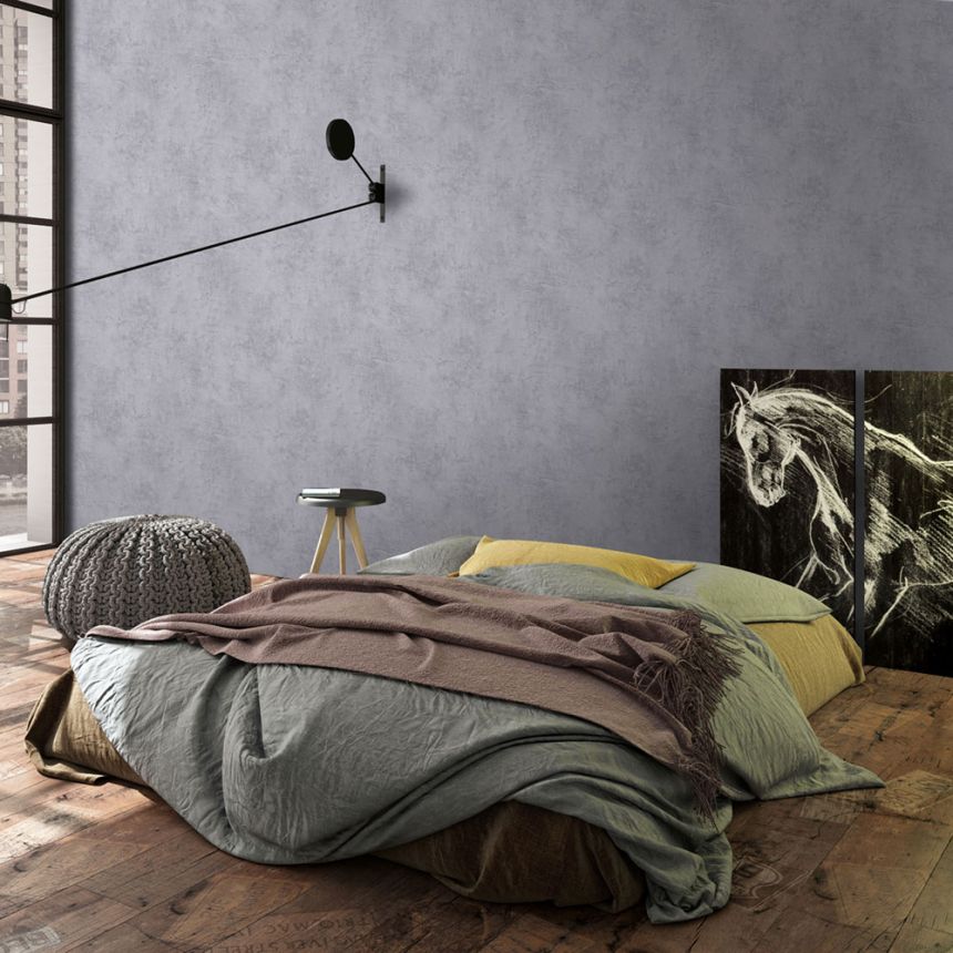 Tapete, Grau, Spachteloptik, 34187, Loft Superior, Marburg