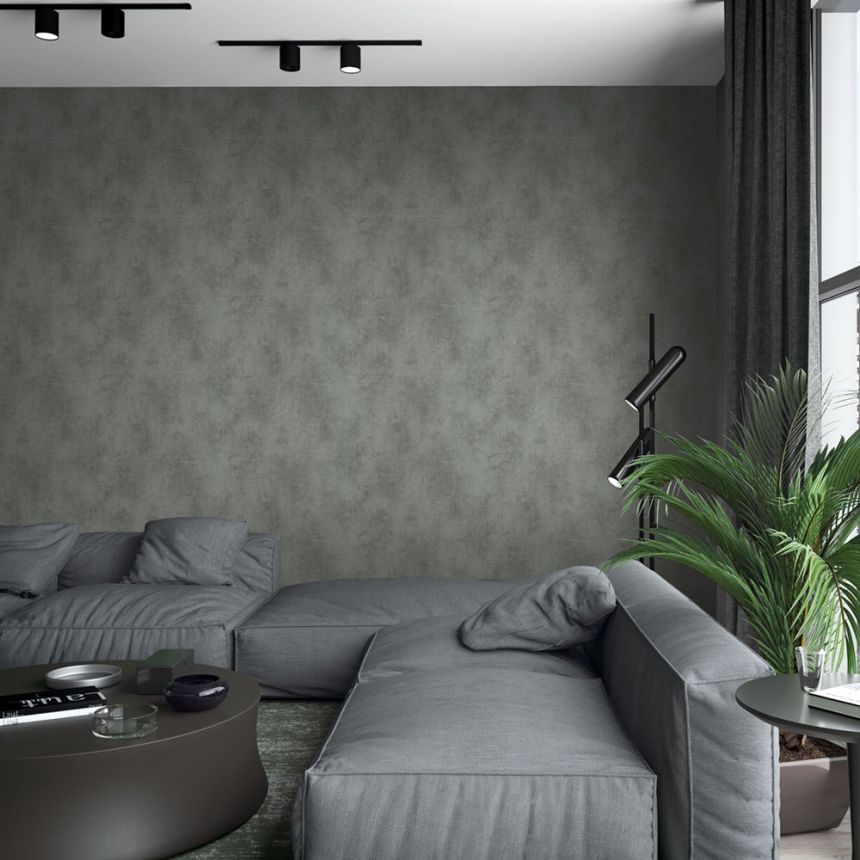 Tapete, Grau, Spachteloptik, 34193, Loft Superior, Marburg