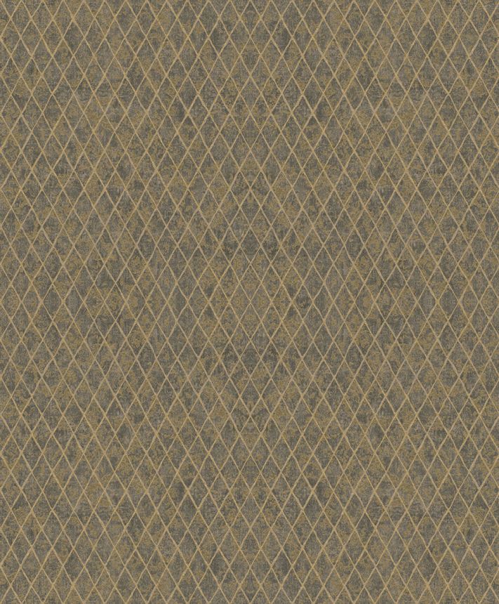 Geometrische Tapete, schwarz-gold, 35540, Ritus, Marburg
