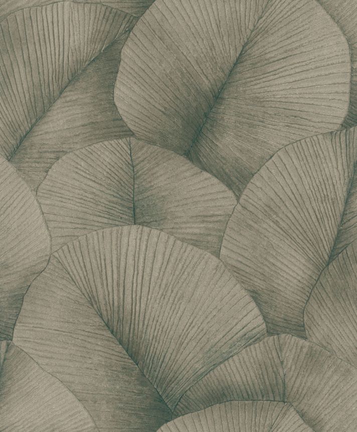 Tapete, braun-gold, Blätter, 34513, Kumano, Marburg