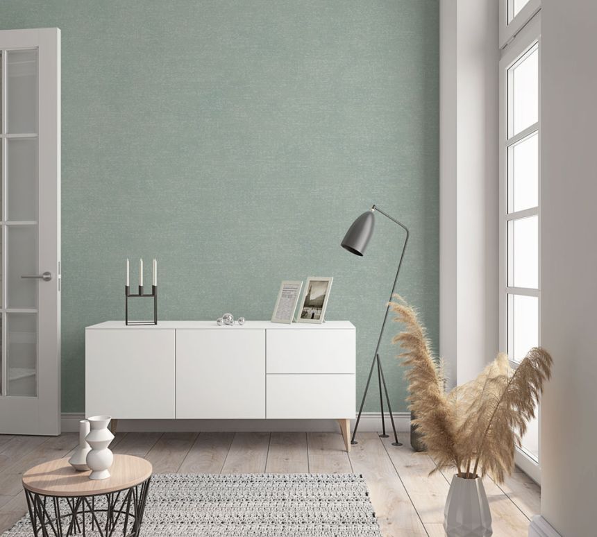 Tapete, Grau-Grün, Textiloptik, 32415, Shades, Marburg