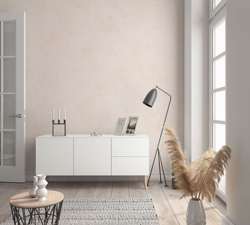 Tapete, Beige-Rosa, Textiloptik, 32435, Shades, Marburg
