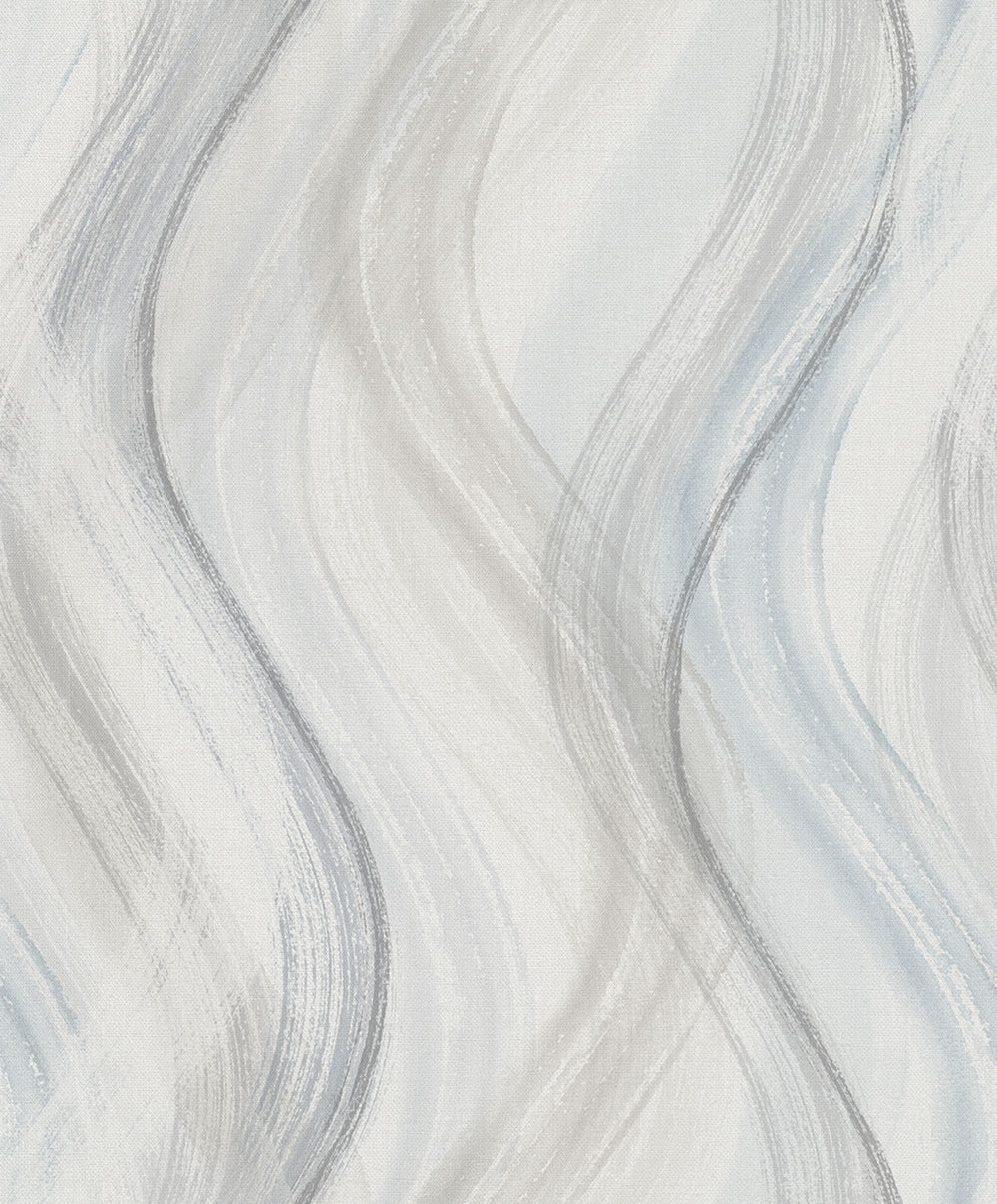 Tapete, Grau-Blau, Wellen, 32445, Shades, Marburg