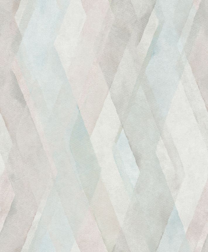 Geometrische Tapete, Beige-Rosa-Türkis, 32451, Shades, Marburg