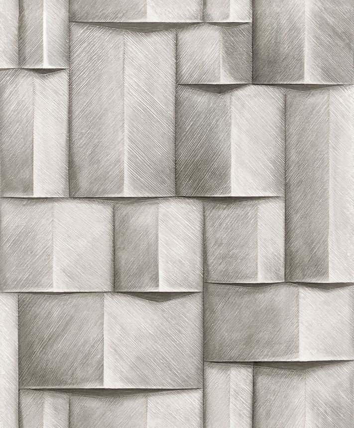 Grafische Tapete, grau, 3D-Effekt, 35385, Timber, Marburg