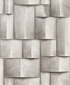 Grafische Tapete, grau, 3D-Effekt, 35385, Timber, Marburg