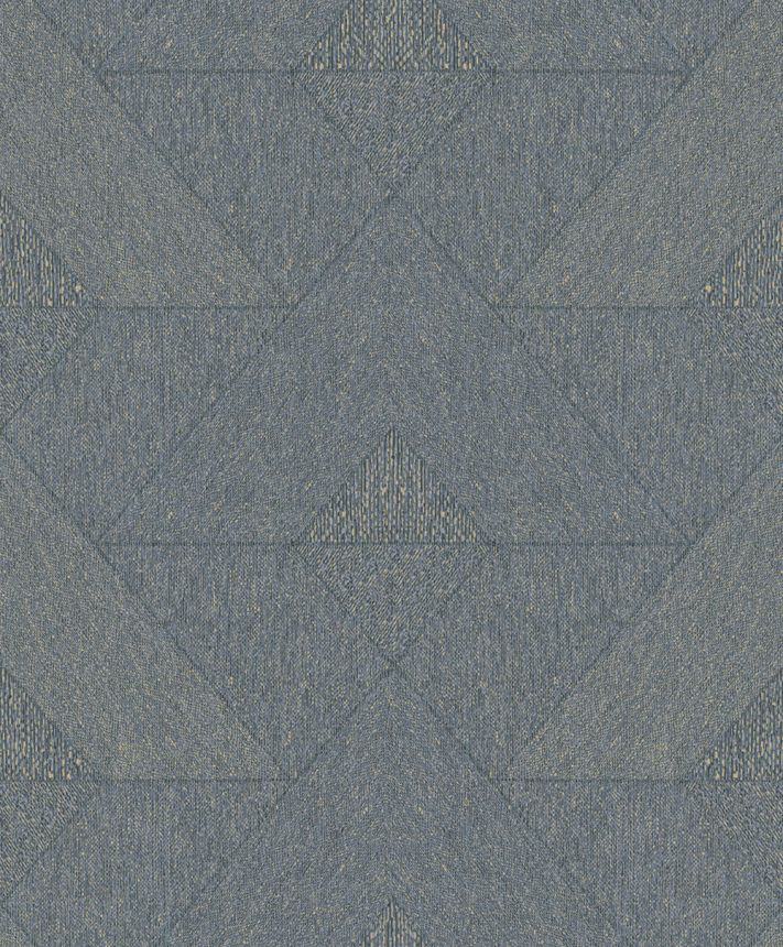 Geometrische Tapete, Blau-Schwarz, 82548, Naomi, Novamur