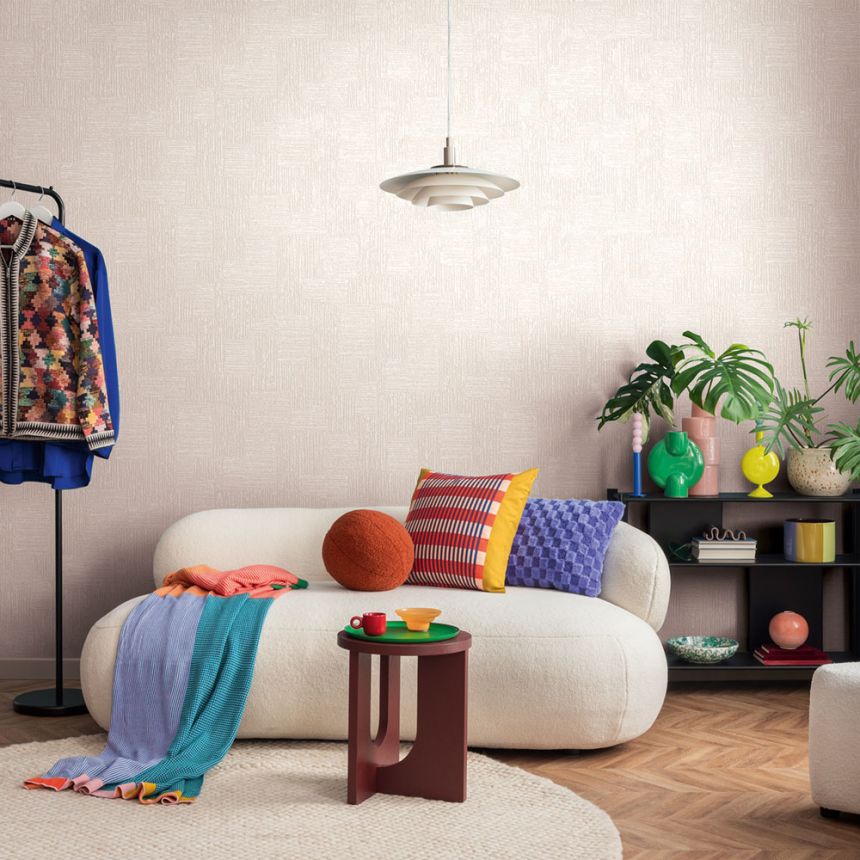 Geometrische Tapete, Creme, 82550, Naomi, Novamur