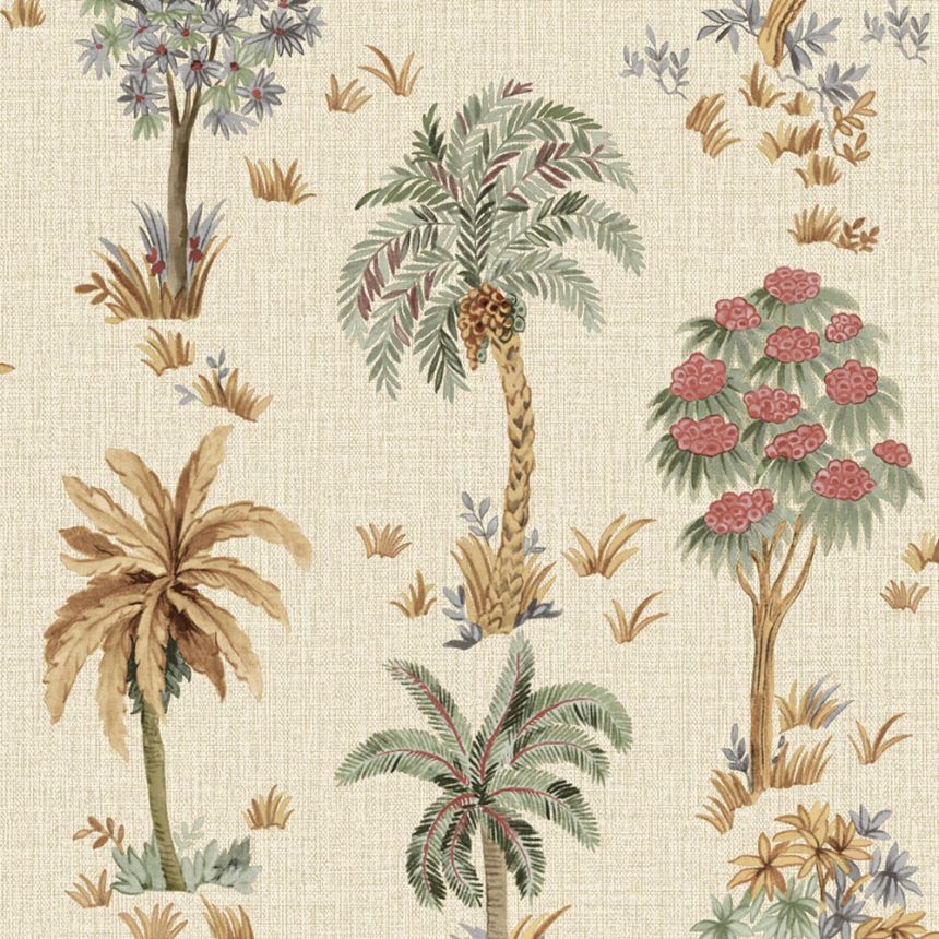 Luxustapete, Beige, Bäume, Z70701, Marrakech, Zambaiti Parati