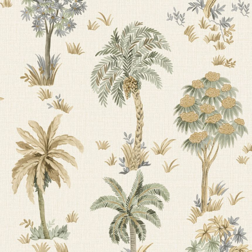 Luxustapete, Creme, Bäume, Z70706, Marrakech, Zambaiti Parati