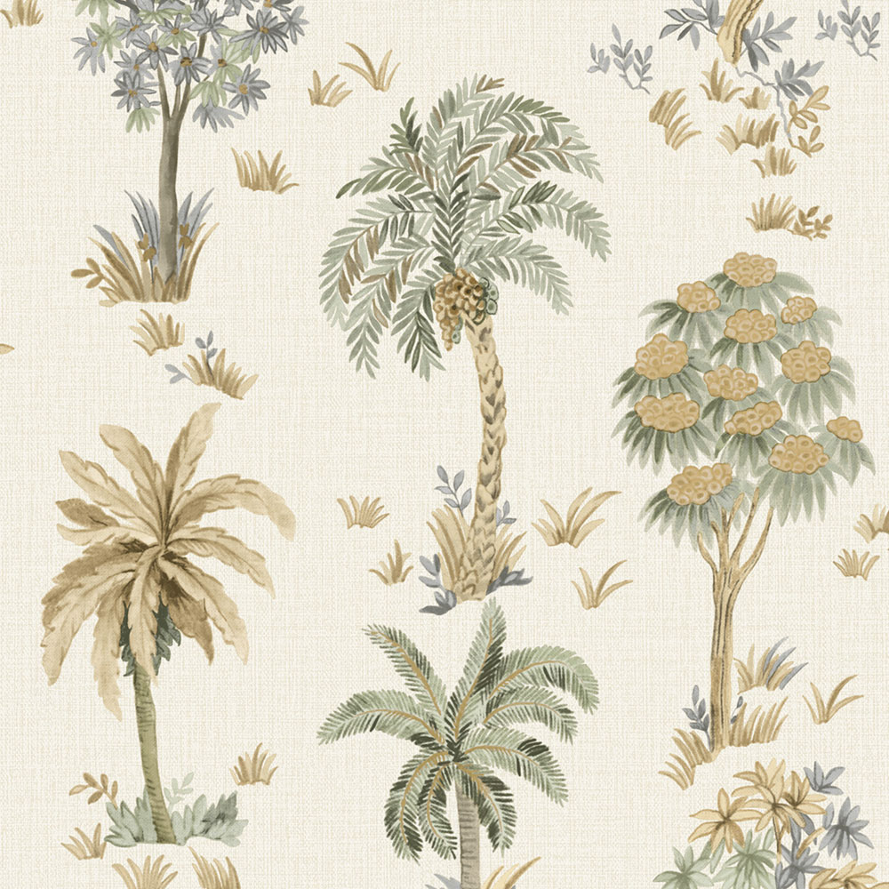 Luxustapete, Creme, Bäume, Z70706, Marrakech, Zambaiti Parati