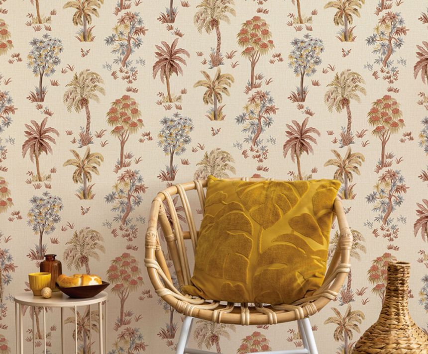 Luxustapete, Beige, Bäume, Z70715, Marrakech, Zambaiti Parati