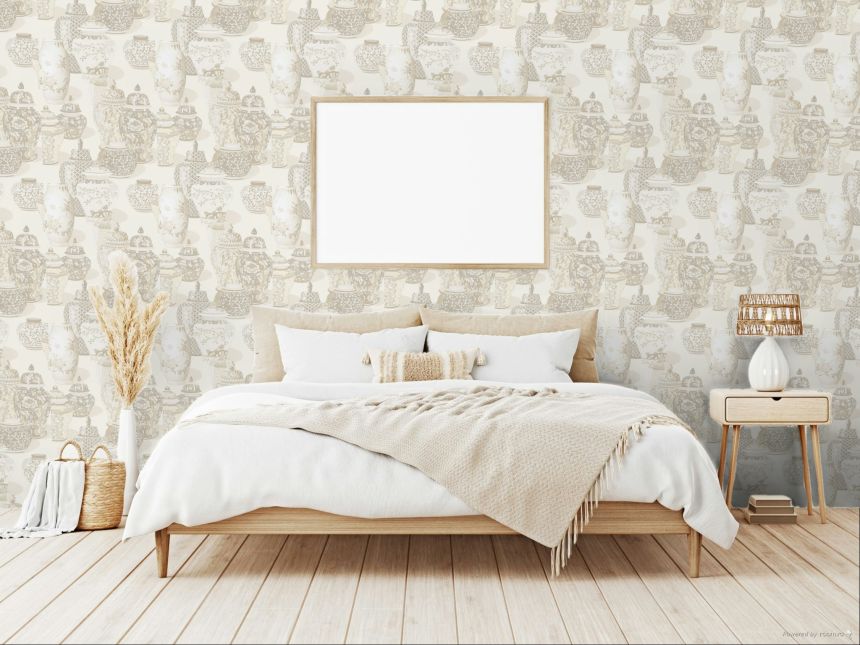 Tapete, 351211, Creme, Gefäße, Magnifique, Eijffinger