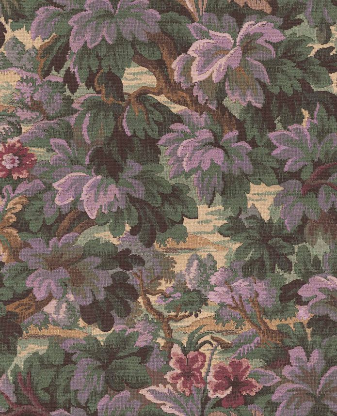 Tapete, Grün-Lila, Blätter, Bäume, 351244, Magnifique, Eijffinger