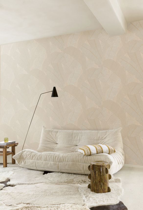 Tapete, beige, grau, RIC202, Serica, Masureel