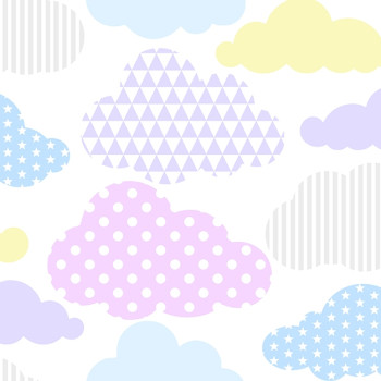 Tapete Wolken, Vliestapete 100112, Wolken, Kids & Home 5, Graham & Brown