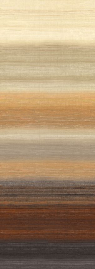 Fototapete, Stoffoptik, orange, braun, Streifen, DGRIC201-300, Serica, Masureel