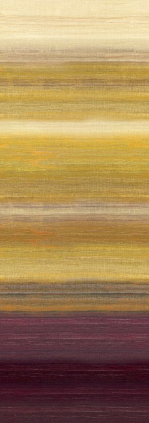 Fototapete, Stoffoptik, braun, gelb, Streifen, DGRIC204-300, Serica, Masureel