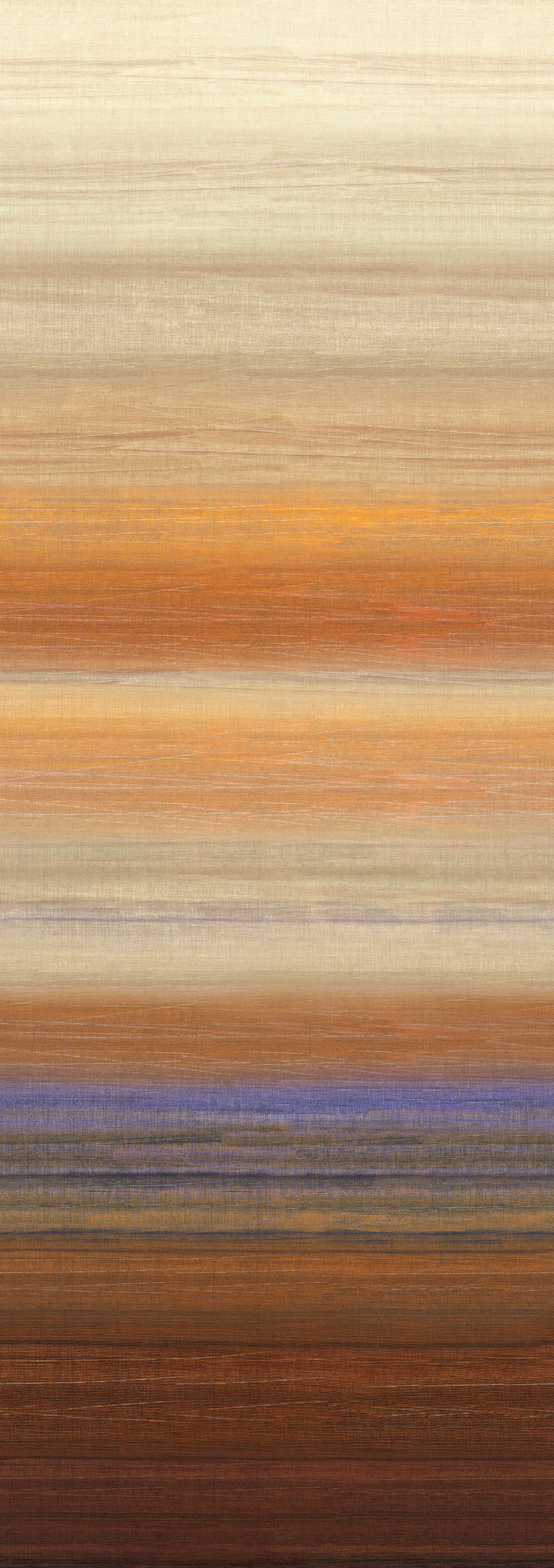 Fototapete, Stoffoptik, orange, beige, Streifen, DGRIC205-260, Serica, Masureel