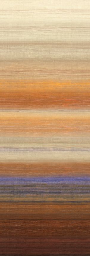 Fototapete, Stoffoptik, orange, beige, Streifen, DGRIC205-260, Serica, Masureel