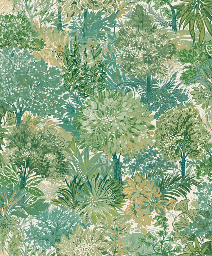 Tapete, grün, Bäume, A78602, Inia, Grandeco