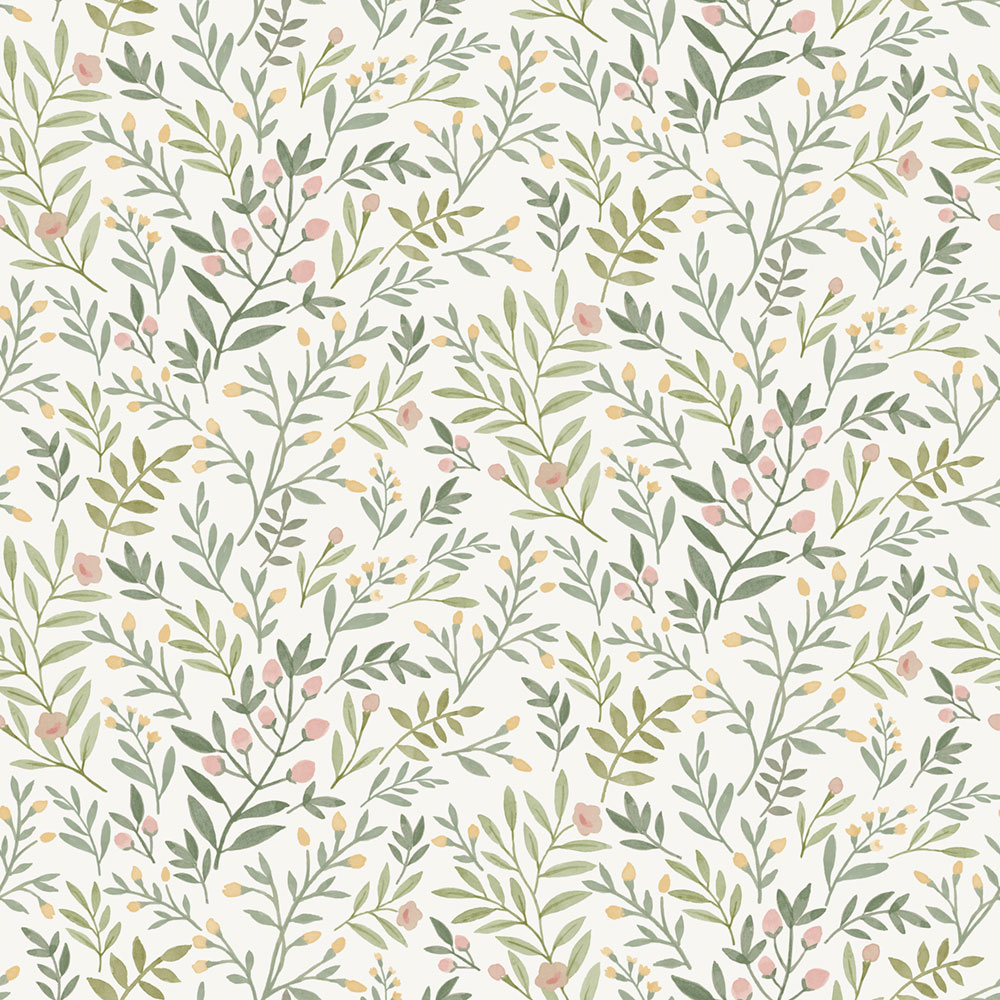 Tapete, grün, Zweige, A78801, Inia, Grandeco