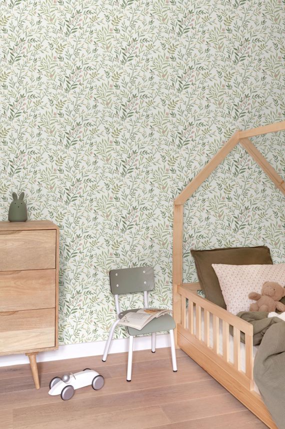 Tapete, grün, Zweige, A78801, Inia, Grandeco