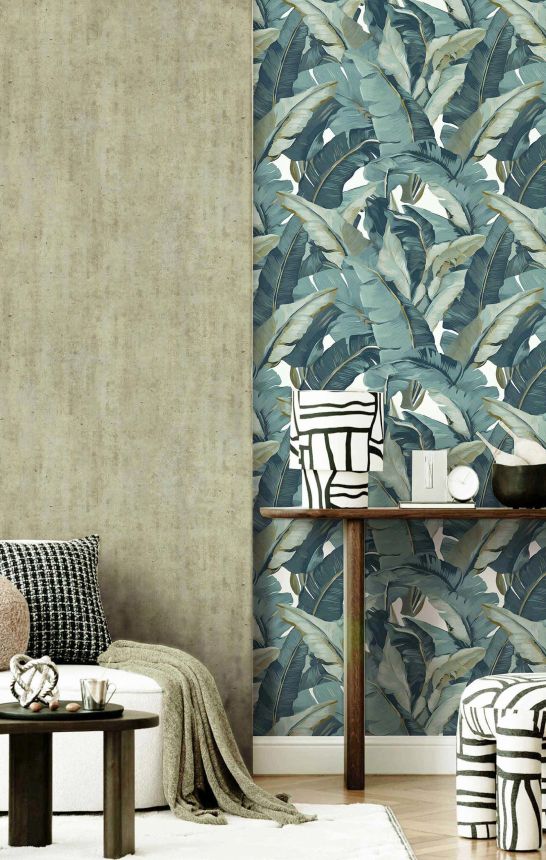 Tapete, blau, Blätter, 2007, Rio, Parato by Cristiana Masi