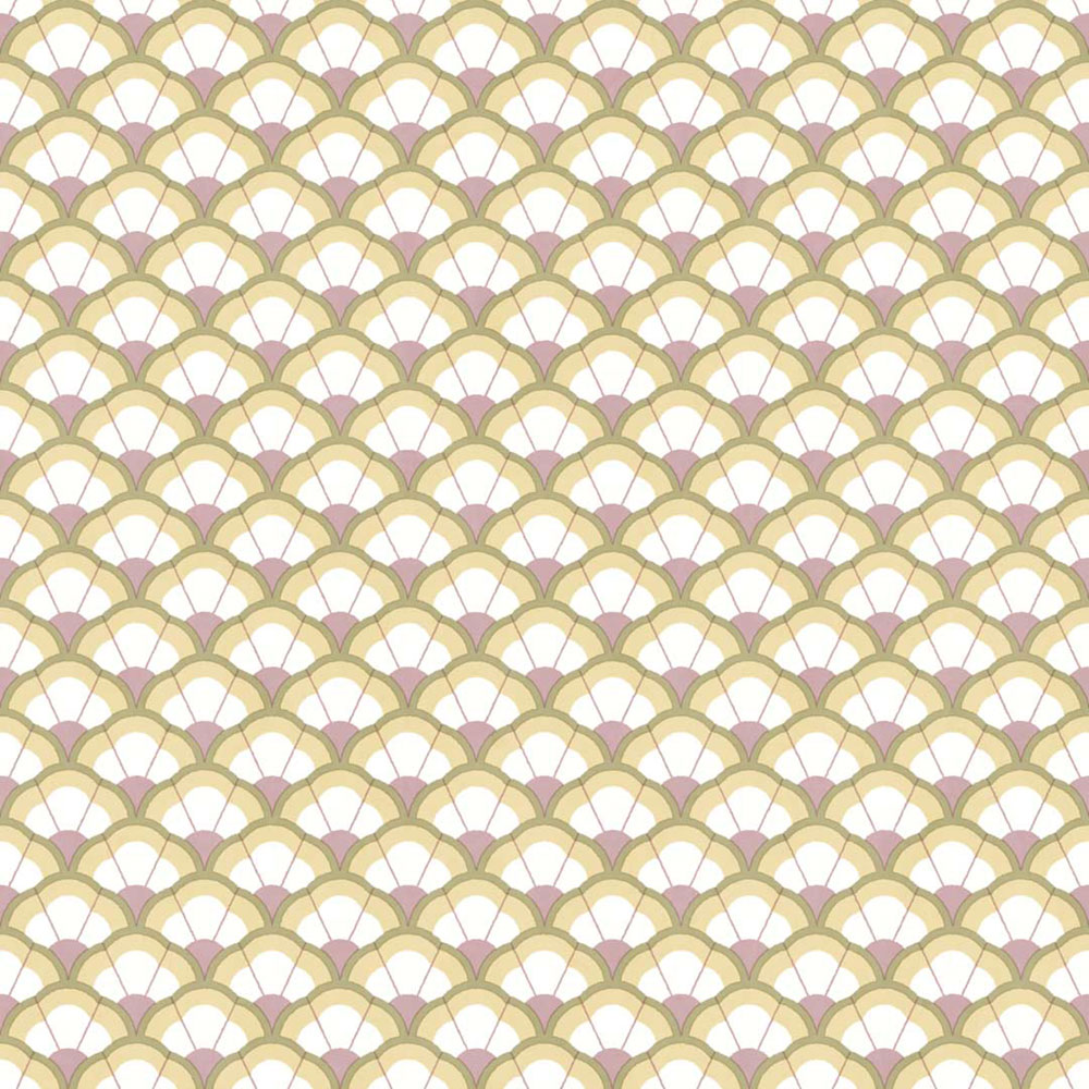 Tapete, Blumen, ocker-lila, 2041, Rio, Parato by Cristiana Masi