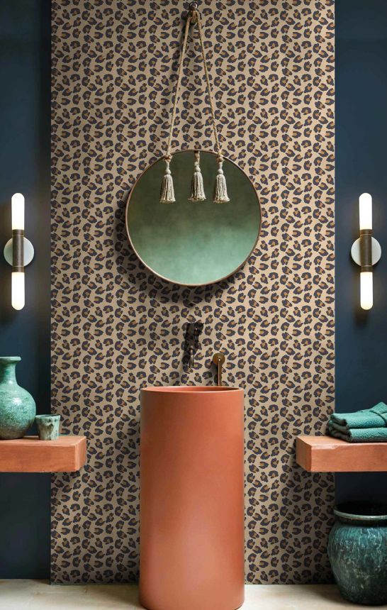 Tapete, braun, Leopardenmuster, 2049, Rio, Parato by Cristiana Masi