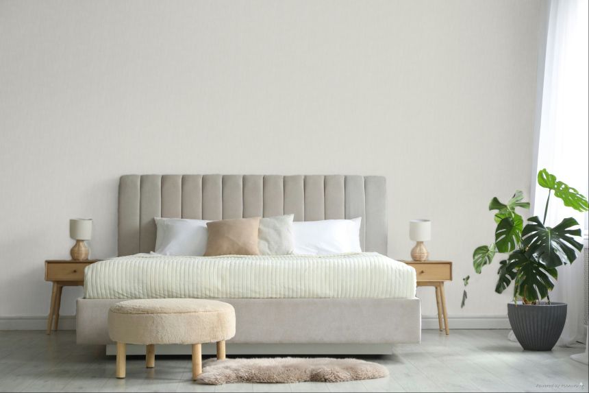 Tapete, Stoffoptik, weiß / ecru, 2060, Rio, Parato by Cristiana Masi